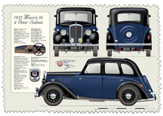 Morris 10 Saloon Series II 1935-37 Glass Cleaning Cloth